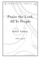 Praise the Lord, All Ye People SATB choral sheet music cover